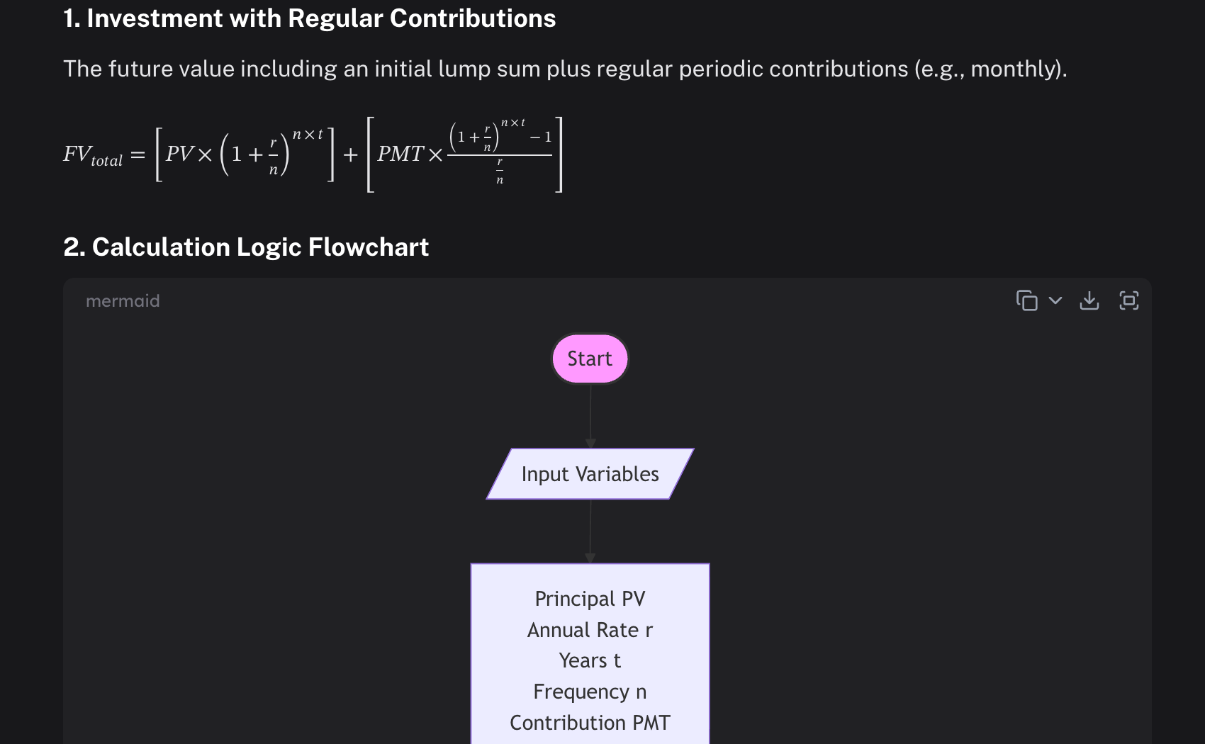 Formulas & Diagrams