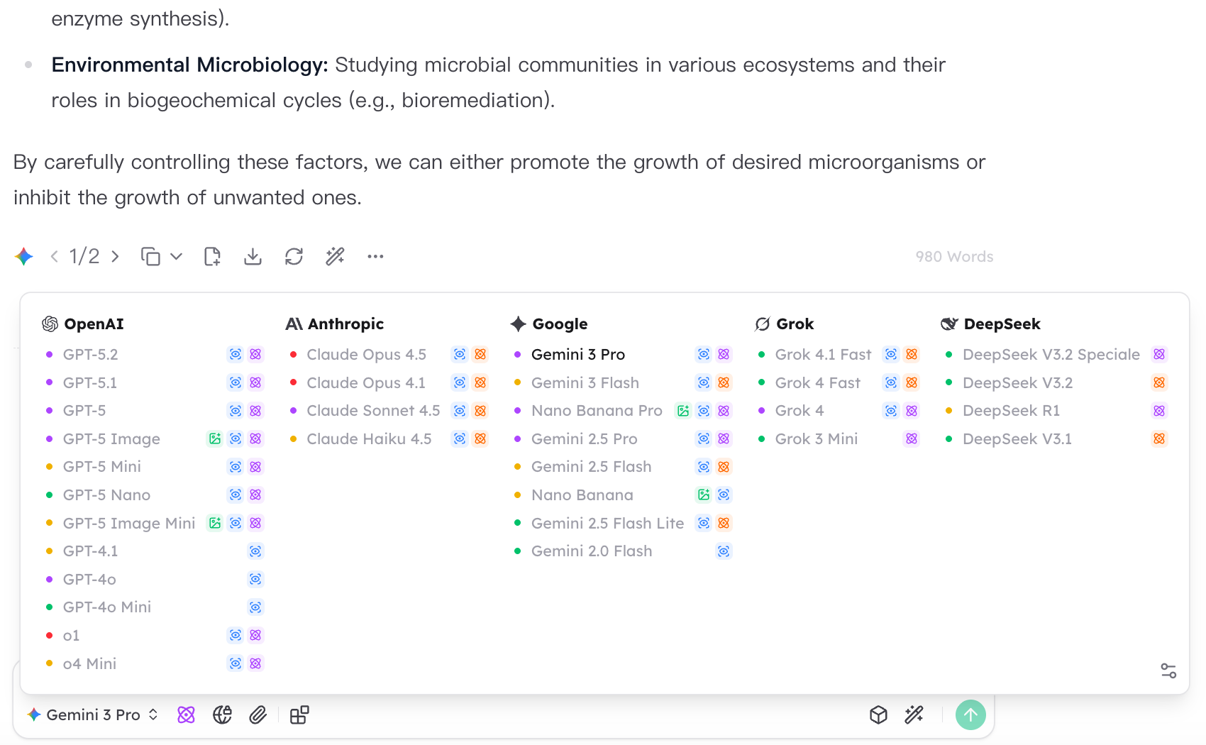 Switch Models Anytime